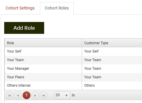Customer type on Assessment Role