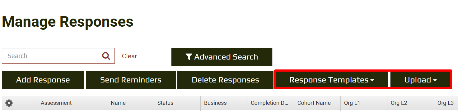 Hide Upload Functionality - Response view