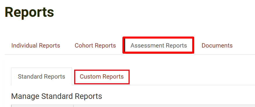 Hide Custom Reports - Reports sub-tabs