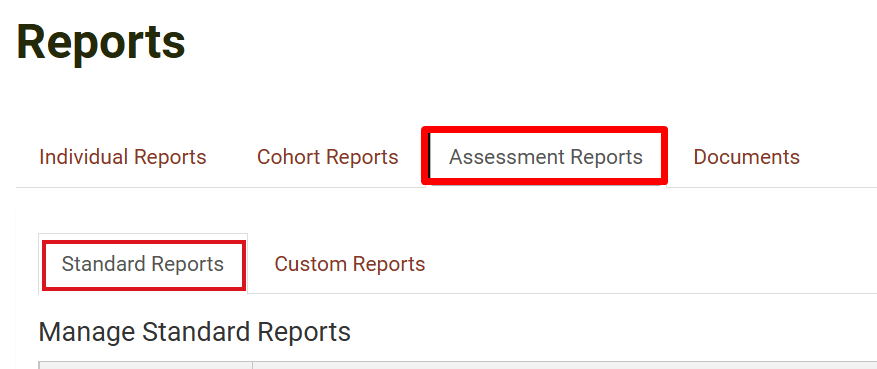 Hide Standard Reports - Reports sub-tabs