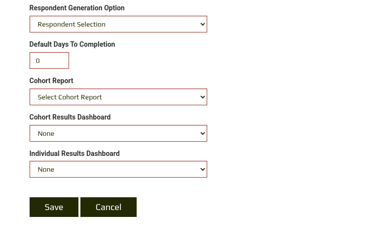 Add Cohort Iteration screen bottom